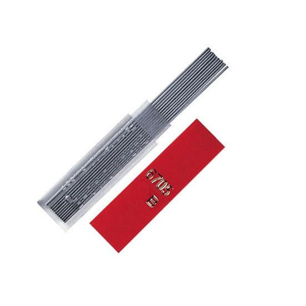 Caran D'ache - Mechanical Pencil Refill - 0.7mm Graphite Lead - Box of 12 - B