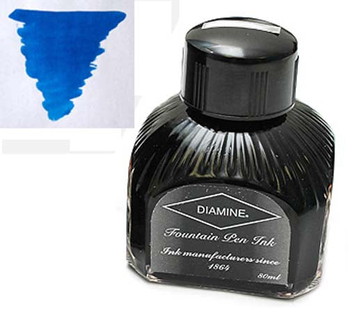Diamine Refills Asa Blue Bottled Ink 80mL