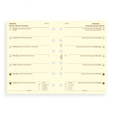 Filofax - Paper Refills - Pocket - Week Per Page - Cream - 4 Languages 2018