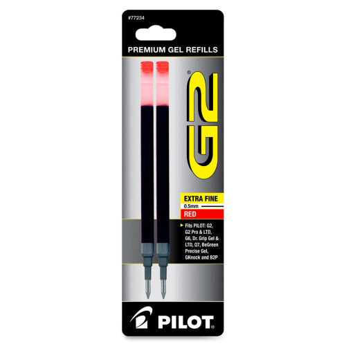 Pilot G2 - Refills - Red - Fine Point - Gel Pen