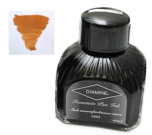 Diamine Refills Sepia Bottled Ink 80mL