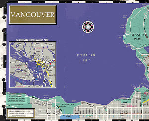 Filofax Papers Vancouver Map  Personal Size