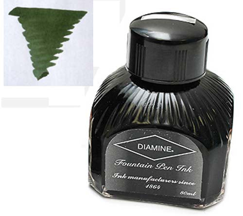 Diamine Refills Evergreen Bottled Ink 80mL