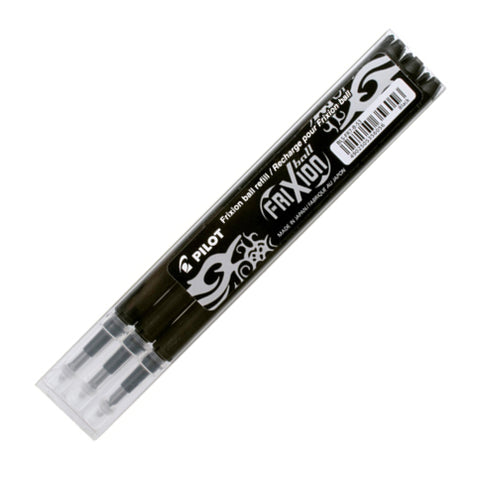 Pilot - Refills - FriXion - Black - 3-Pack - Extra Fine Point - Ballpoint Pen
