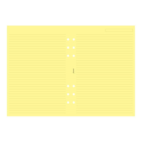 Filofax - Papers Ruled Notepaper - Yellow - A5