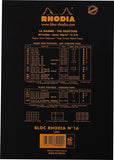 Rhodia Staplebound - Notepad - Black - Blank - 6 x 8.25