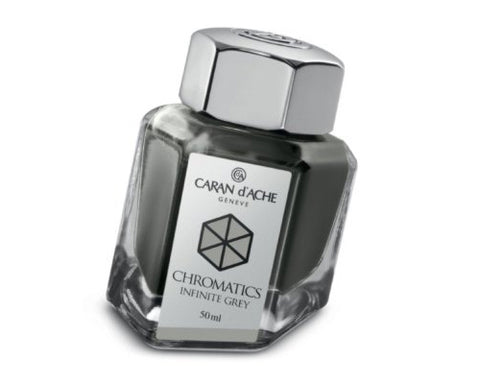 Caran D'ache - Fountain Pen Refills - Chromatics Bottled Ink - Infinite Grey