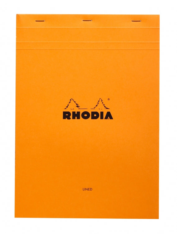 Rhodia Staplebound - Notebook - Orange - Lined with Margin - 8.25 X 11.75