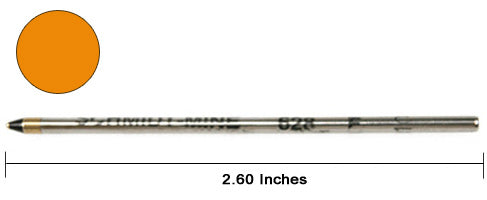 Monteverde Refills D-1 Size Soft Roll Orange 1.4mm Broad Point Multi Functional Pen