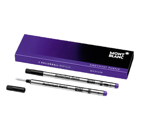 Montblanc Refills Amethyst Purple 2 Pack Medium Point Rollerball Pen