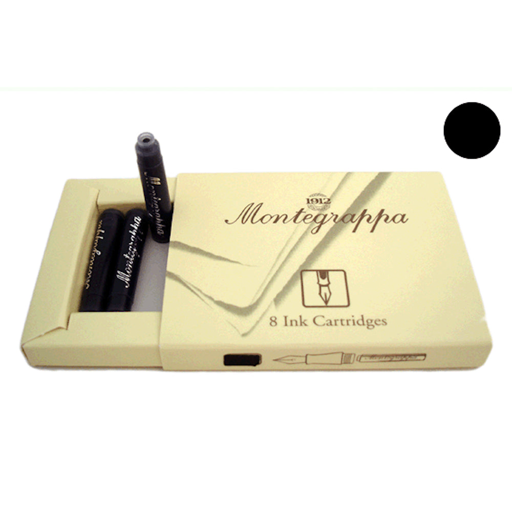 Montegrappa Refills Black FP Cartridges - Box of 8