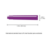 Monteverde - Ink Cartridge Refills - International Size - Purple - Pack of 6