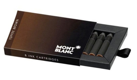 Montblanc Refills Toffee Brown 8 per package  Fountain Pen Cartridge