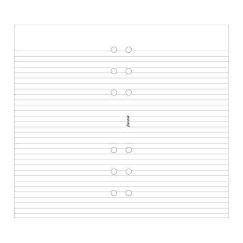 Filofax - Papers Ruled Notepaper - White -  Personal Size