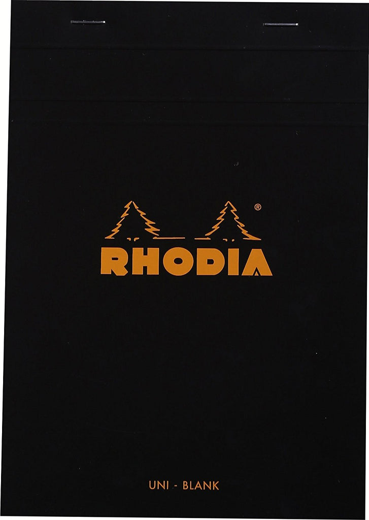 Rhodia Staplebound - Notepad - Black - Blank - 6 x 8.25