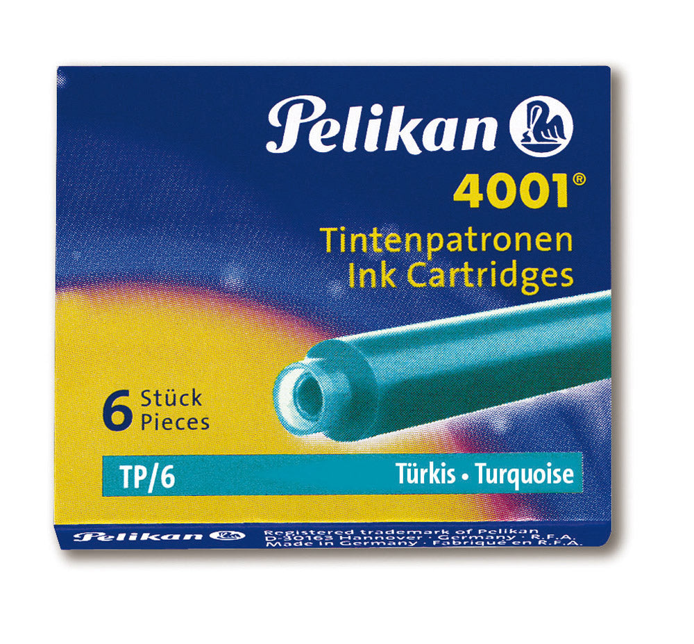 Pelikan - Turquoise Mini -  Fountain Pen - 6 Cartridge - Refills