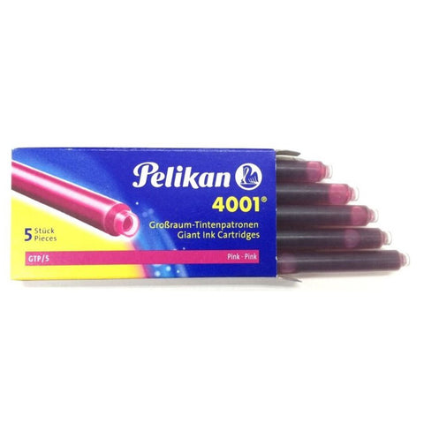 Pelikan - Pink Giant - Fountain Pen - 5 Cartridge- Refills