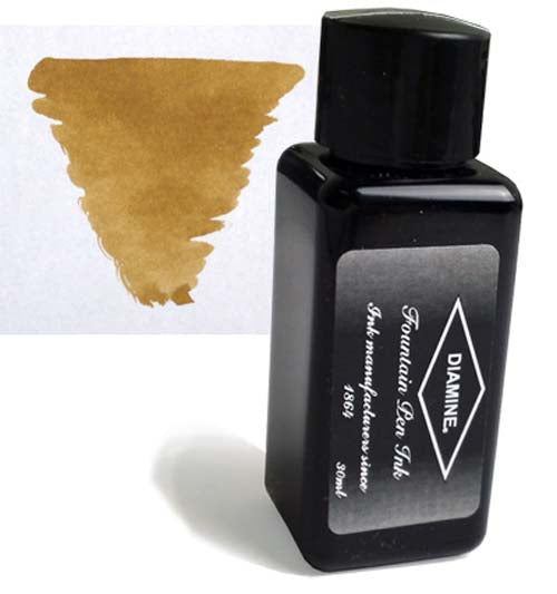 Diamine Refills Golden Brown 30mL  Bottled Ink