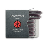 Caran D'ache - Fountain Pen Refills - Chromatics Cartridge - Infrared Ink - 6 Pieces