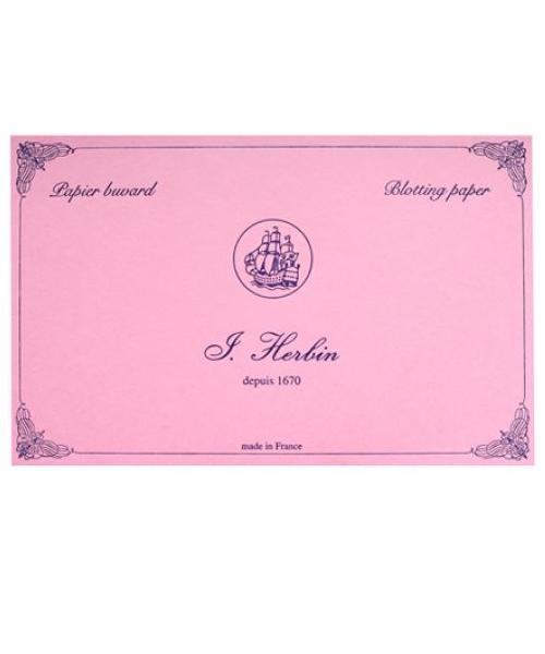 Herbin Blotter Paper Refills - 10 Sheets - Pink