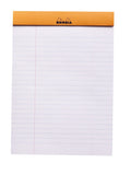 Rhodia Staplebound - Notepad - Orange - Lined with Margin - 6 x 8.25