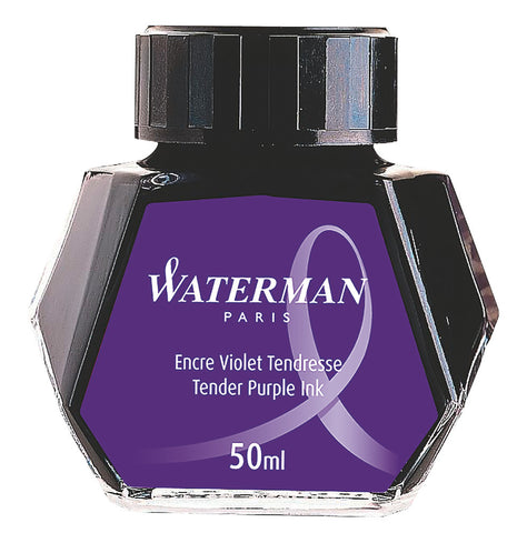 Waterman Fountain Pen Bottled Ink - Tender Purple