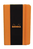 Rhodia Webnotebook Orange, Lined, Compact 3.5x5.5 for Easy Carry