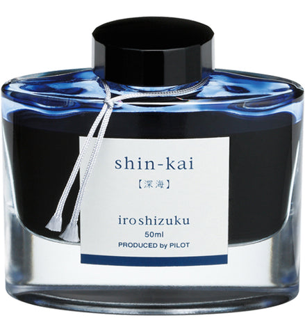Namiki Pilot Iroshizuku Bottled Ink - Shin-Kai - Deep Sea - Blue Black