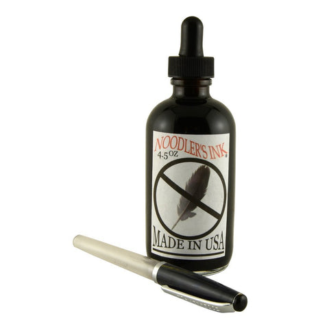 Noodler's Ink Refills X-Feather Black 4.5 oz w/ Free Pen  Bottled Ink