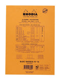 Rhodia Staplebound - Notepad - Orange - Lined with Margin - 6 x 8.25