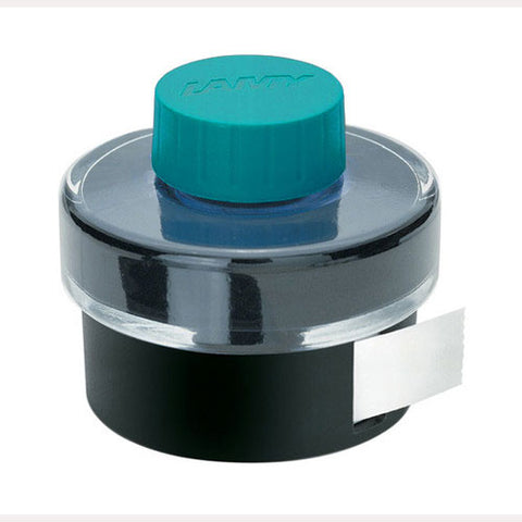 Lamy Refills Turquoise 50mL Ink with Blotting Paper   Bottled Ink
