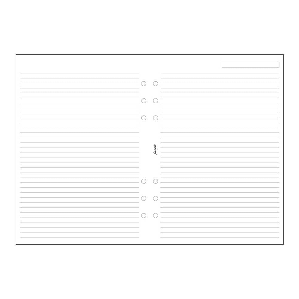 Filofax - Papers Ruled Notepaper - White - A5
