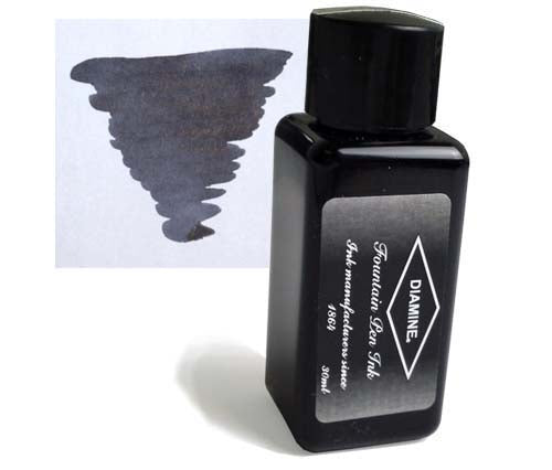 Diamine Refills Jet Black 30mL  Bottled Ink