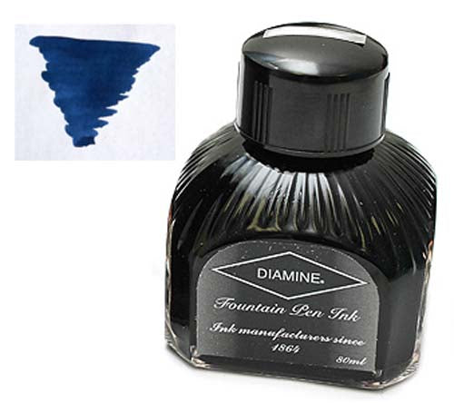 Diamine Refills Midnight  Bottled Ink 80mL