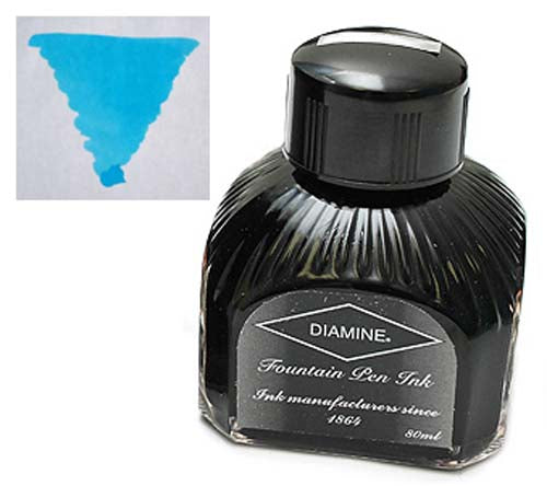 Diamine Refills Beau Blue  Bottled Ink 80mL