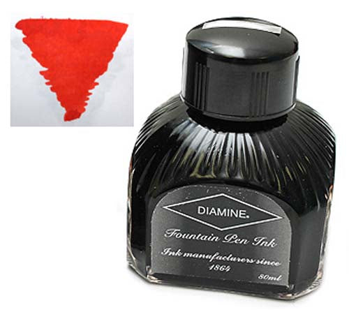 Diamine Refills Wild Strawberry  Bottled Ink 80mL