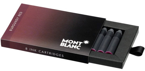 Montblanc Refills Burgundy 8 per package  Fountain Pen Cartridge