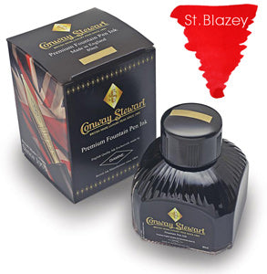 Conway Stewart Refills St Blazey Classic Red  Bottled Ink