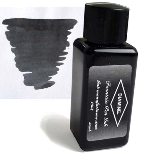 Diamine Refills Quartz Black 30mL  Bottled Ink