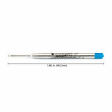 Monteverde Parker Style Ballpoint Pen Refills - Turquoise - Medium Point