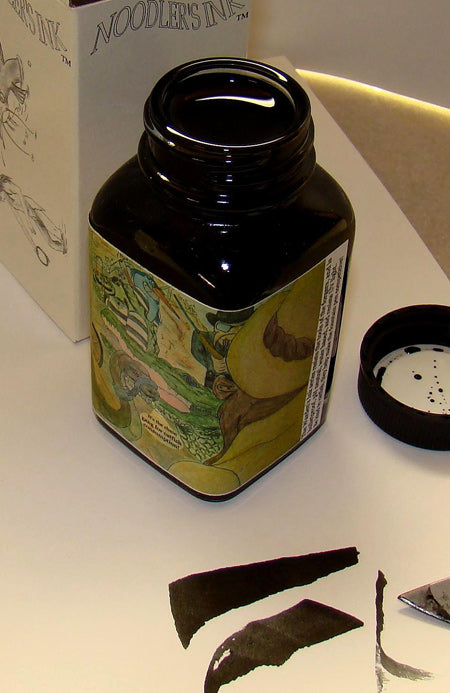 Noodler's Ink Refills Wardens Bad Black Moccasin  Bottled Ink