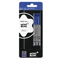 Montblanc Refills Blue 3 Pack Blister Medium Point Ballpoint Pen