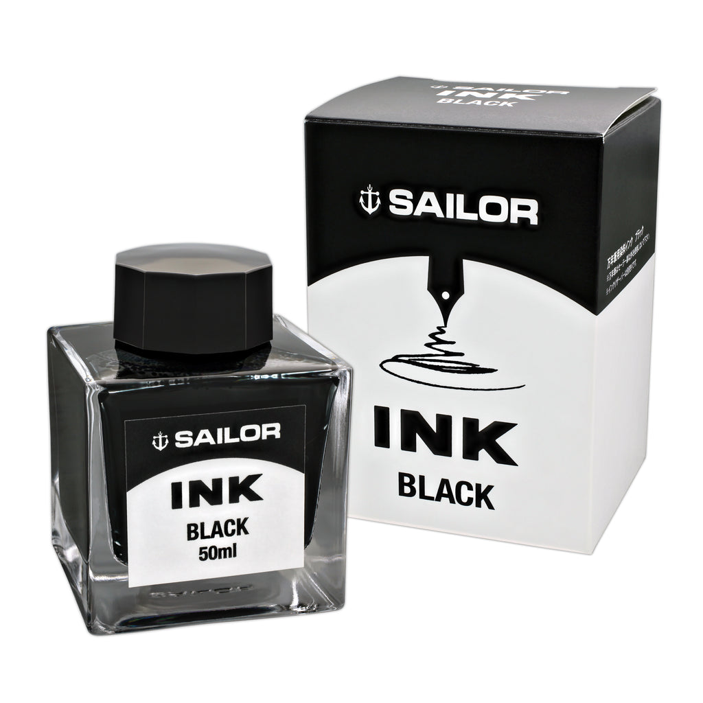 Sailor Refills Jentle Black 50 ml  Bottled Ink