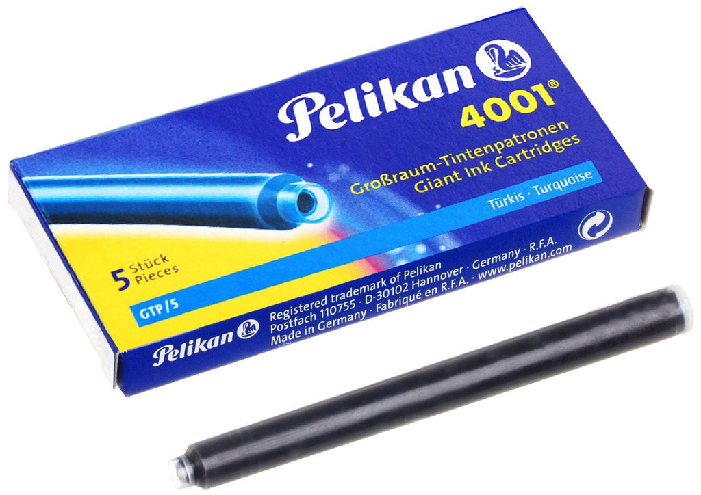 Pelikan - Turquoise Giant - Fountain Pen - 5 Cartridge Refills