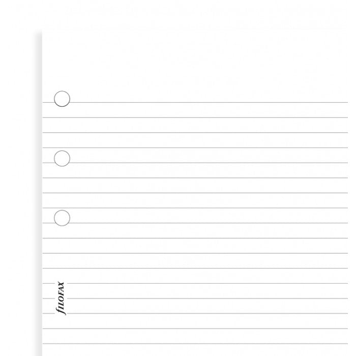 Filofax - Papers Ruled Notepaper - White - 100 Pack - Pocket Size