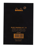 Rhodia Staplebound - Notepad - Black - Lined - 4 x 6