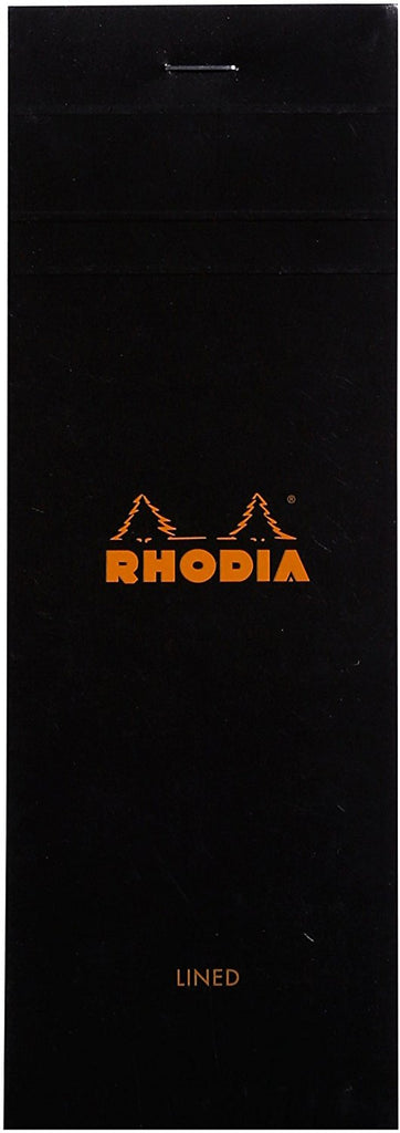 Rhodia Staplebound - Notepad - Black - Lined - 3 x 8.25