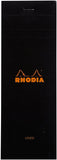 Rhodia Staplebound - Notepad - Black - Lined - 3 x 8.25
