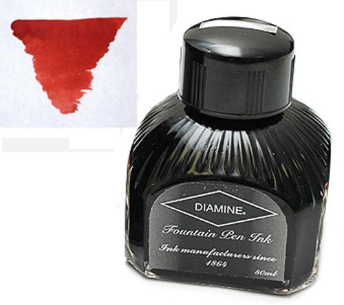 Diamine Refills Monaco Red  Bottled Ink 80mL