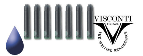 Visconti Refills Fountain Ink Cartridges - Blue